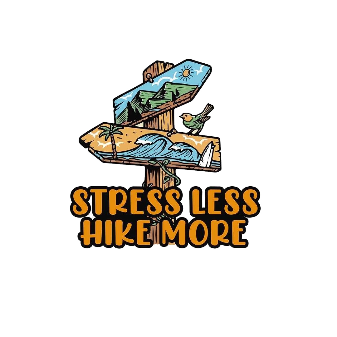 Stress Less Hike More Sticker